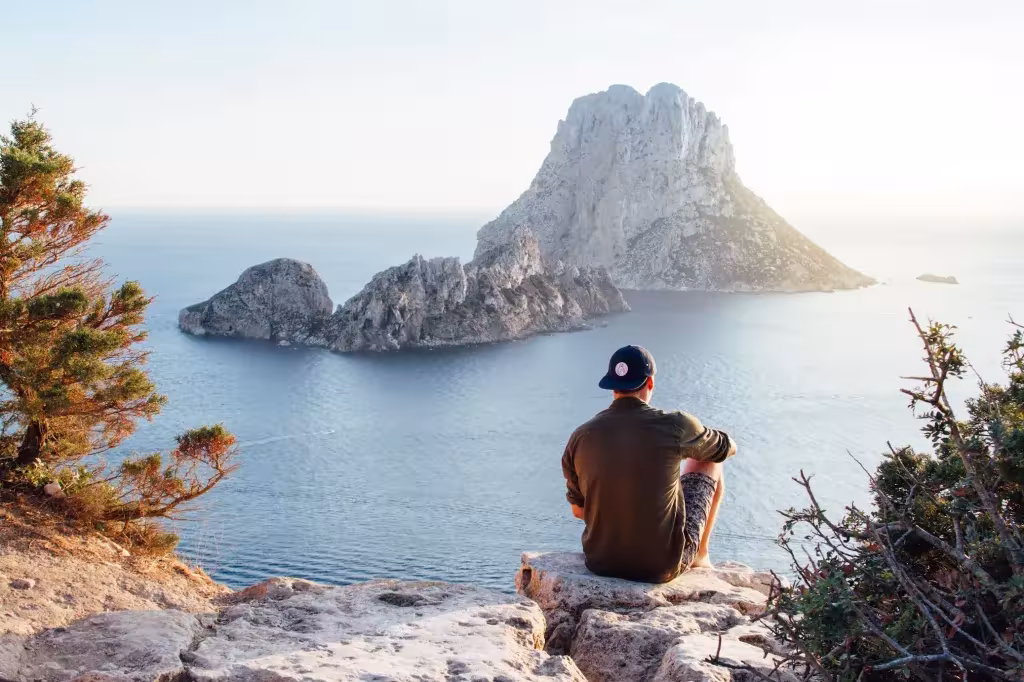 Sitting-at-an-island